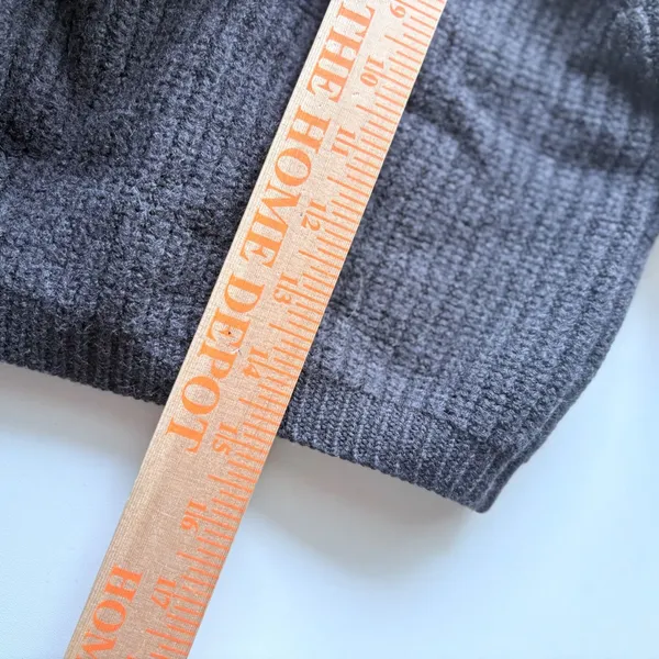 Wilfred Cardigan Women‎ Size M Dark Grey 100% Merino Wool Cropped Ribbed Polo - Image 7