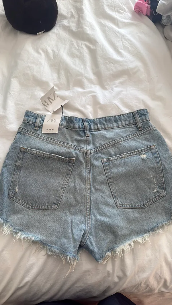ZARA Denim Shorts High-Rise - Image 2