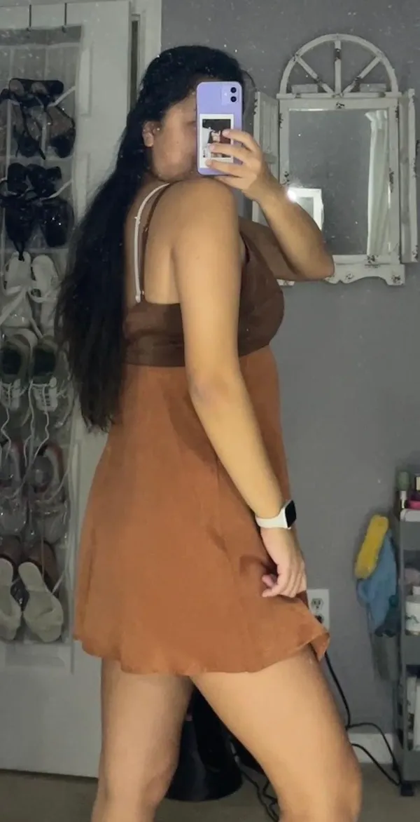 Francesca’s Satin Dress - Image 2