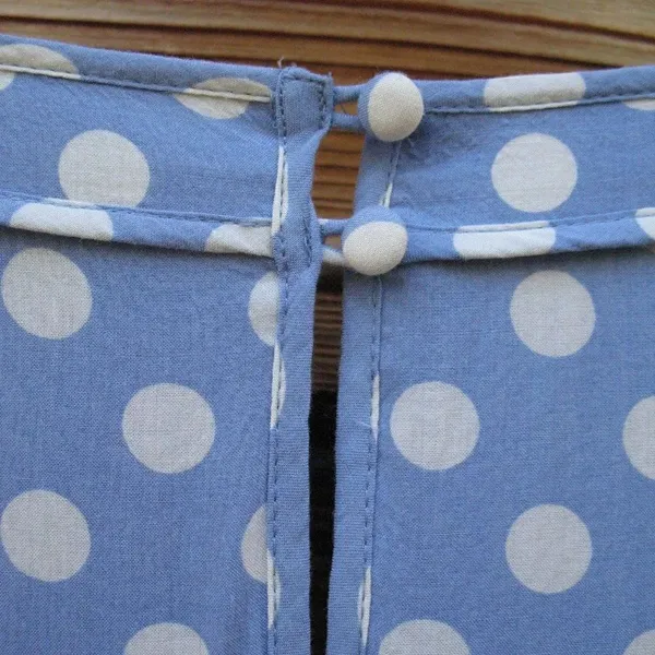 Boden Blue white Dress TALL Long - Image 7