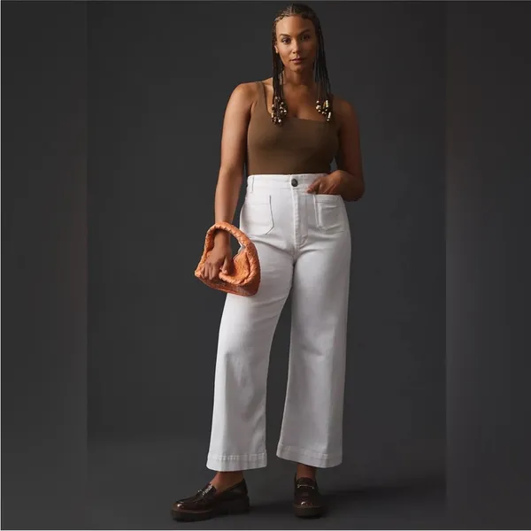 Anthropologie Pilcro Skipper Cropped Wide Leg Jeans - Image 2