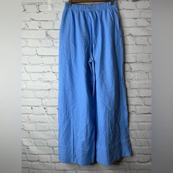 Free People Light Blue high rise wide leg pants size xs - Image 10
