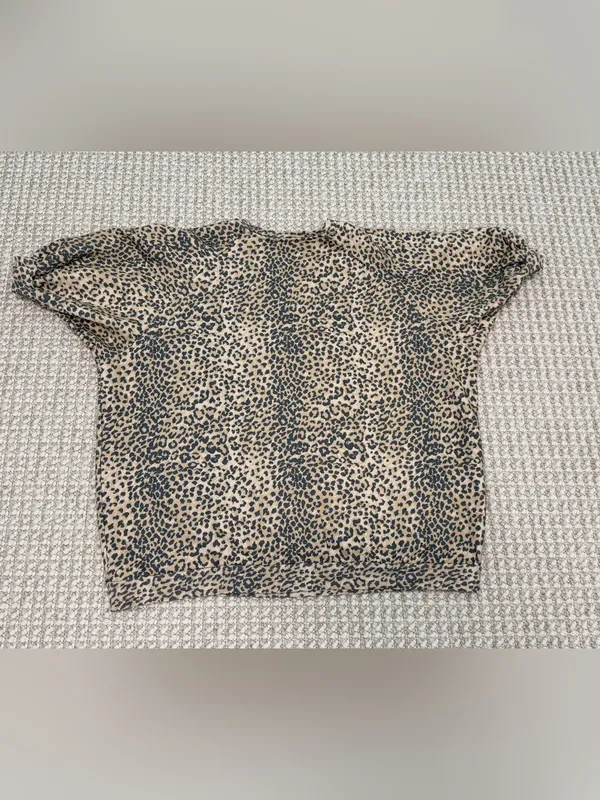 Ragdoll LA Super Oversized Printed Sweatshirt in Brown Leopard size Large - Image 11