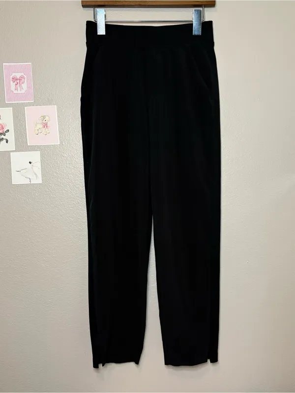 Ashleta wide leg high waisted black pant trouser 0P casual corpcore quiet luxury - Image 2