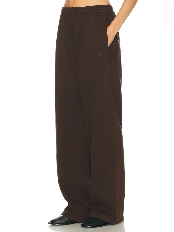 Skims (Gar) Boyfriend Fleece Baggy Sweatpant | Color WASHED ONYX | Size XS - Image 5