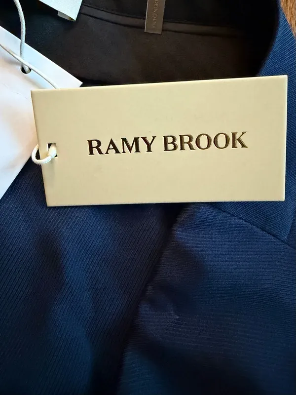 Ramy Brook Russell Wide Leg Tailored Pants Trousers – Navy – Size 4 NWT - Image 6