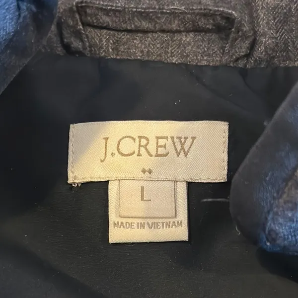 J. Crew Factory Women's Quilted Gray Vest - Size L - Image 5