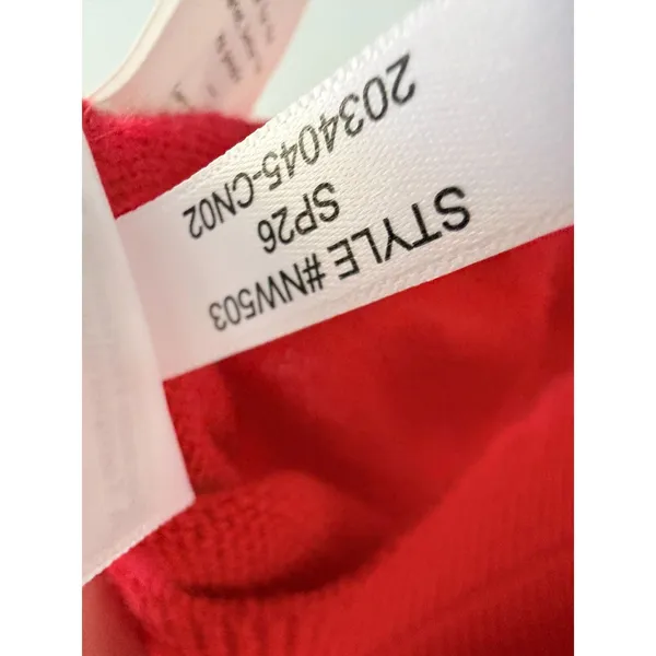 Madewell | NWT 100% Cashmere Relaxed Sweater Tee Ruby Red | Sz XXS - Image 8