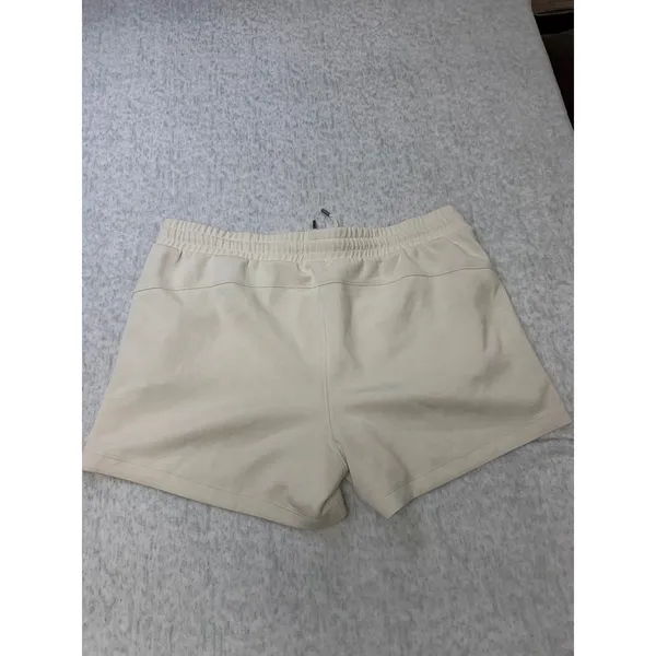 Members‎ Mark Sandwash Shorts Womens XL Cream Elastic Waist 4 Inch Inseam - Image 3