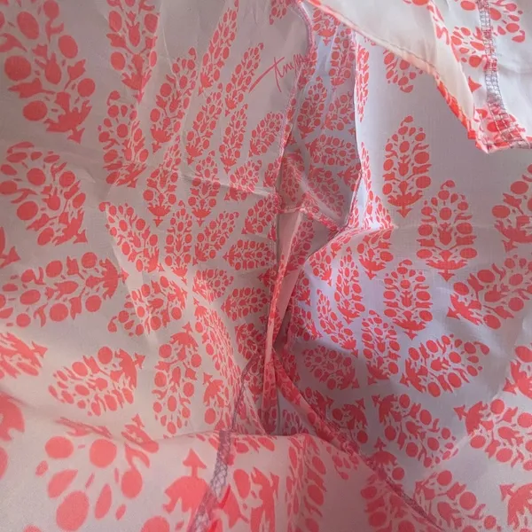 Free People Movement Tote Bag White Coral Floral Block Print Logo Sustainable - Image 4