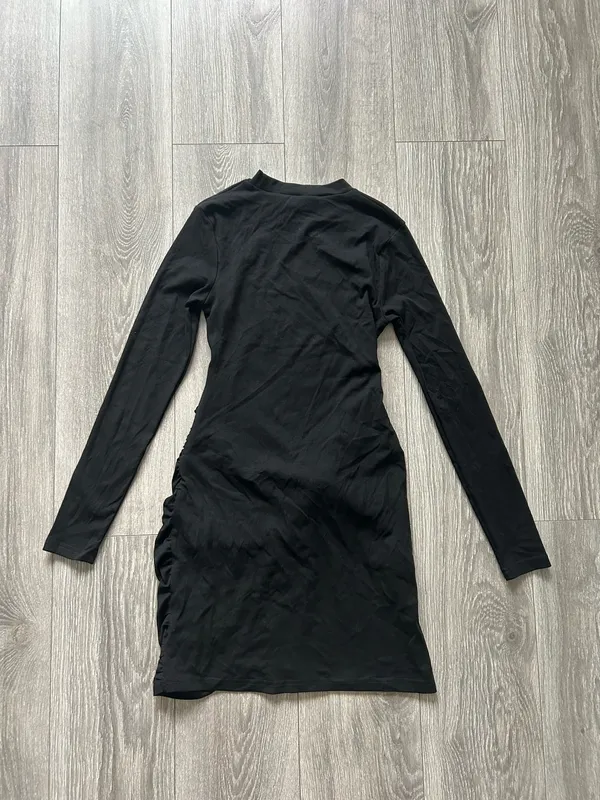 SHOWPO Marleen Mini Dress Wrap Front Long Sleeve Bodycon Dress Size Small $79 - Image 8