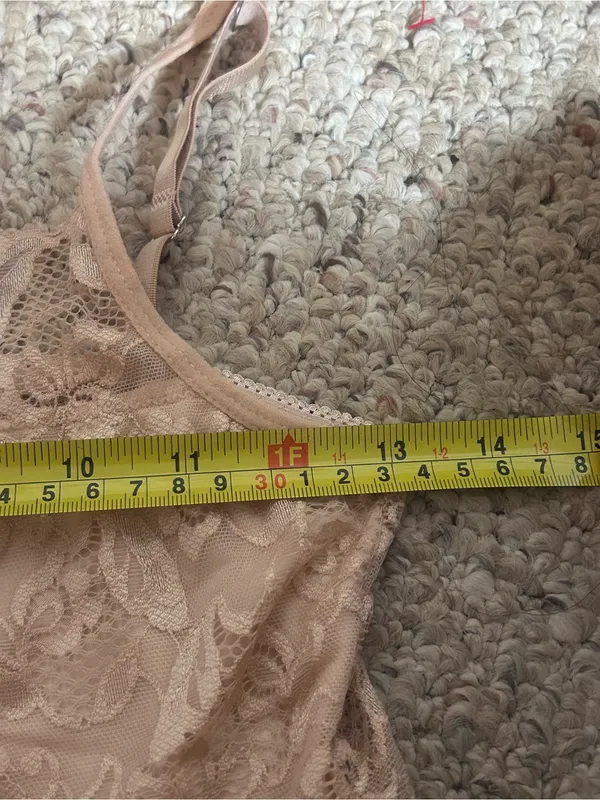 Delicate Lace Bandeau Bralette in Blush - Image 6