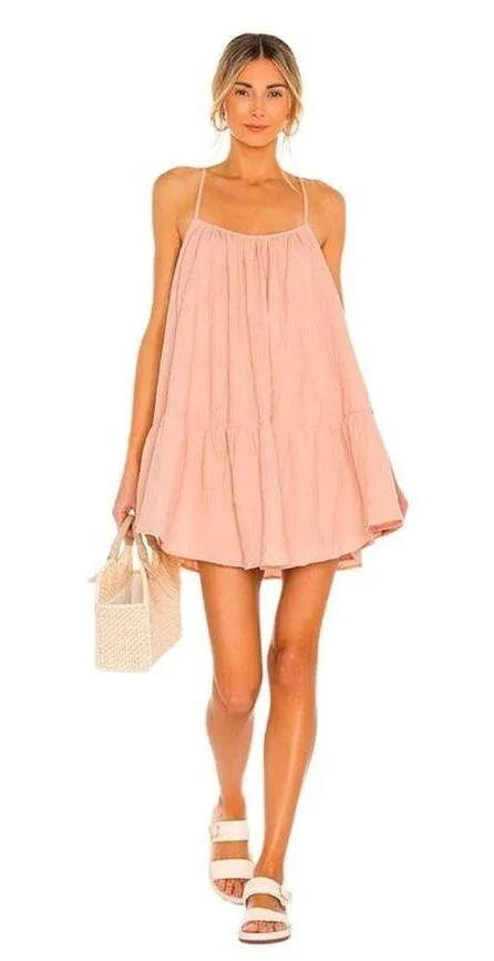 Lovers & Friends LOKI MINI DRESS Ivory Size Small - Image 3