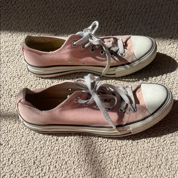 Pink Low-Top Converse Sneakers - Image 4