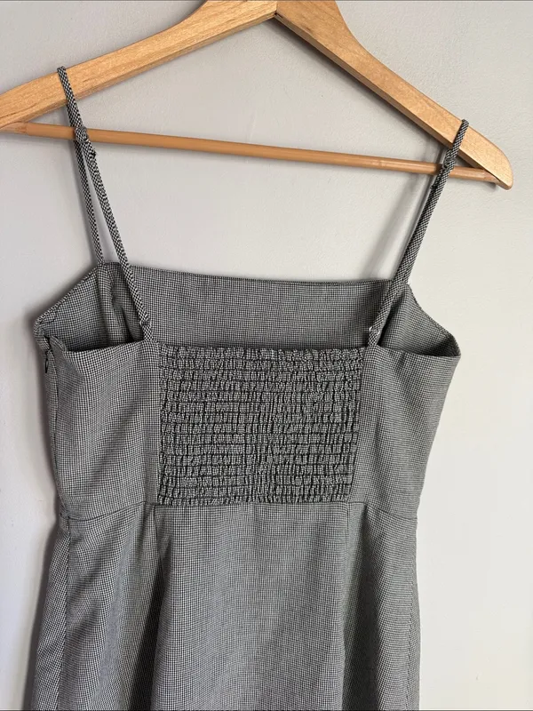 Aritzia Wilfred Classic 90s Spaghetti Straps Mini Dress - Black White - US 8 - Image 7