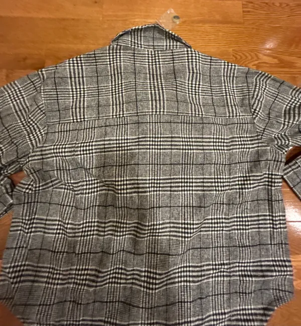 Millenium Plus Size 3X Autumn Essential Black & White Plaid Button - Image 18