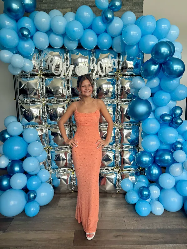 Macy's Peach/Coral Prom Dress! - Image 2