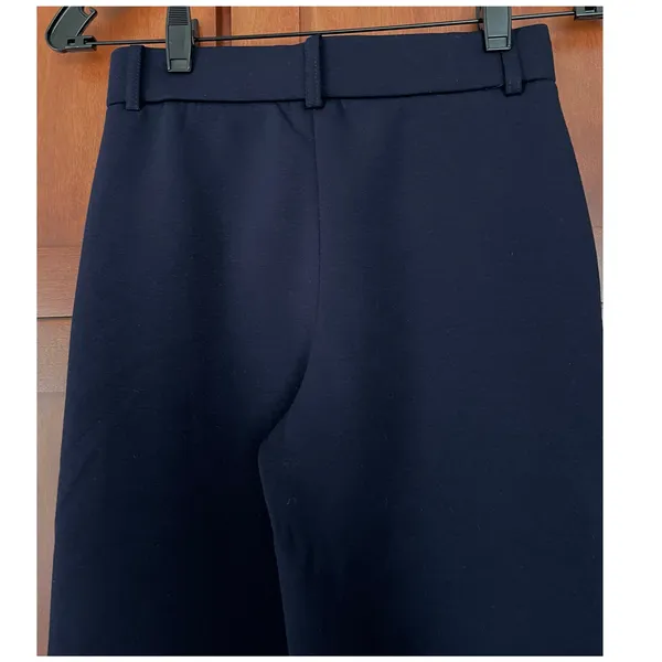 OGL Pants FuzzLuxe Mid Rise Straight Leg Elastic Waist Navy Blue Size XS NEW - Image 7