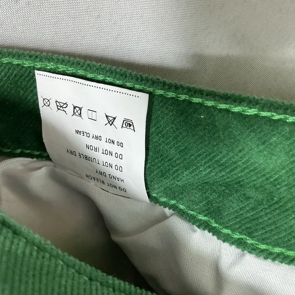 Womans NWT Potili Green Cordoury Flared Pants 16 Button Fly - Image 5