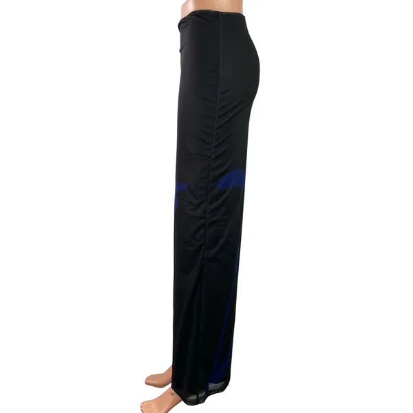 Superdown Women's Black Floral Graphic Print Straight Pencil Maxi Skirt Size S - Image 2