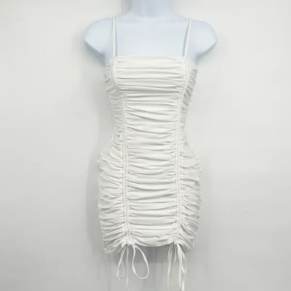 Tiger Mist White Ruched Sexy Bachelorette Party Bodycon‎ Mini Reese Dress Size S - Image 2