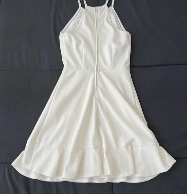 White Halter Dress Size XXS - Image 2