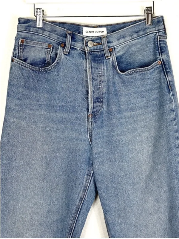 Aritzia Denim Forum Cotton The Joni High Rise Loose Denim Jeans Butter Mom SZ 29 - Image 3