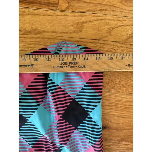 LOUDMOUTH GOLF Size 8 pink‎ blue black check strapless dress Bright - Image 5