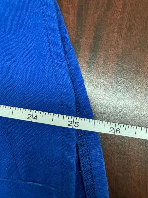 Scrubstar Electric Blue Scrub Top Size Small - Image 6