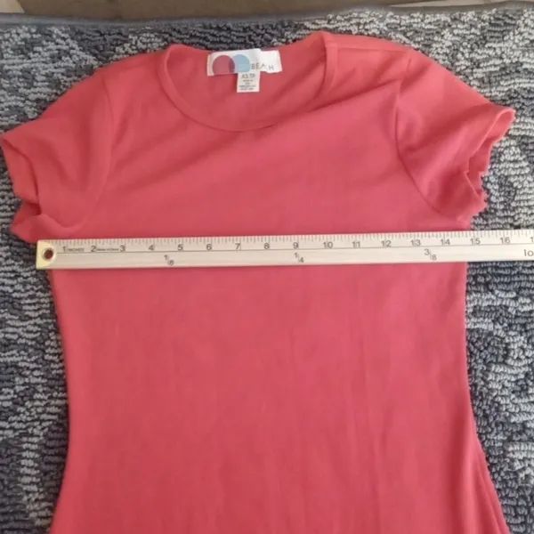 Free People Beach Maxi Red Short Sleeve Straight Dress Vacation Yatch Size Xs/T - Image 8