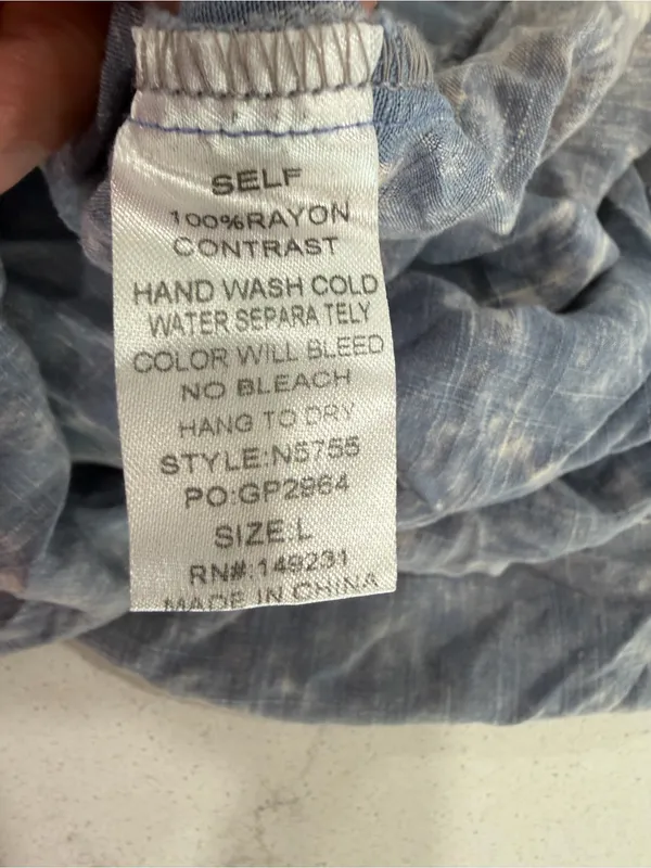 Kori Washed Denim Blue Lace-Up Bell Sleeve Mini Dress - Image 10