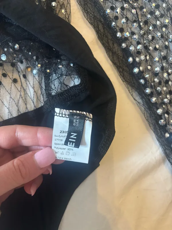 SheIn Mesh bodysuit with Studs - Image 4