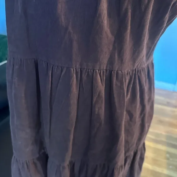 Altar’d State Brown Oversized Shift Dress Cap Sleeve Boho Chic Size S - Image 8