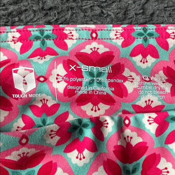 Tough Mode XS workout casual shorts floral print 3” inseam - Image 2