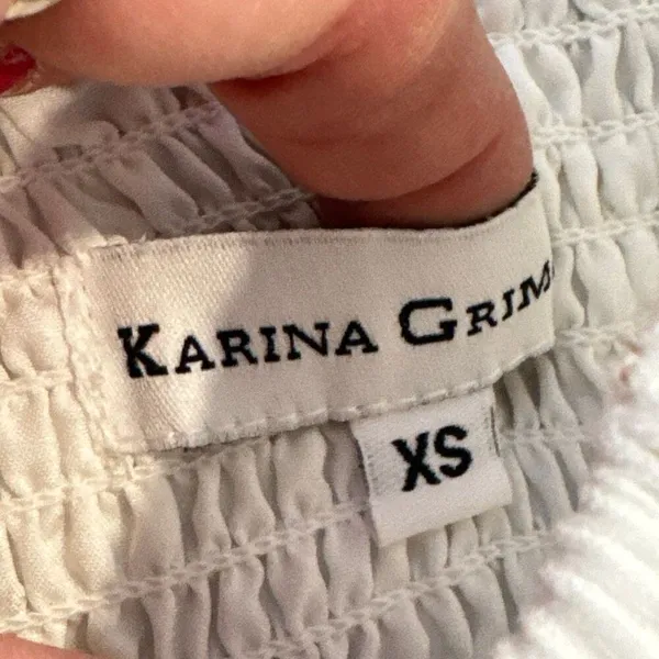 Karina Grimaldi white dress size XS - Image 4