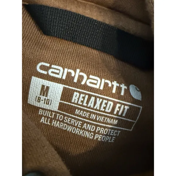 Carhartt‎ Women's Clarksburg Graphic Sleeve Pullover Hoodie Medium 8-10 Relaxed - Image 3