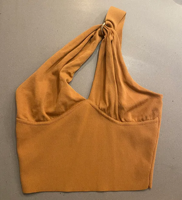 ZARA Gold Crop Top - Image 4