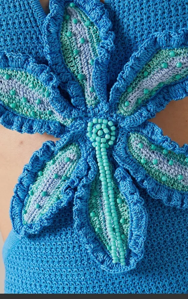 Capittana blue crochet dress - Image 2