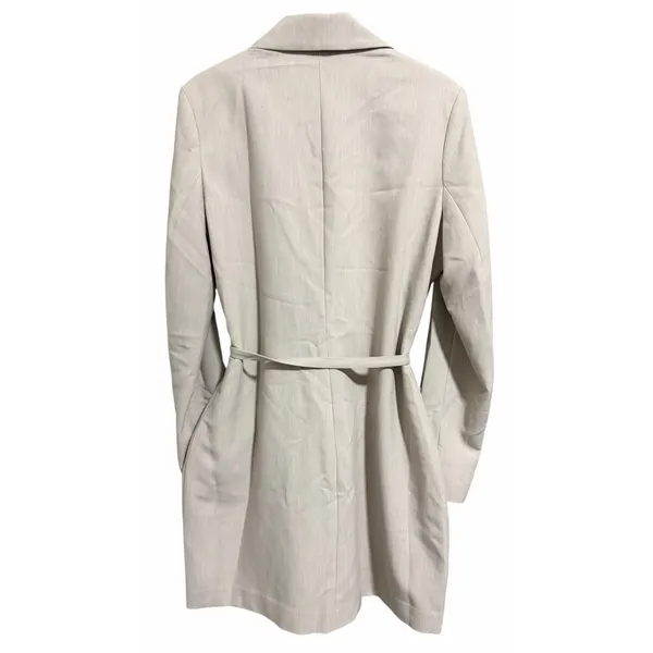 Abercrombie & Fitch Belted Blazer Tan Greige Mini Dress‎ Women's Size Large Tall - Image 2