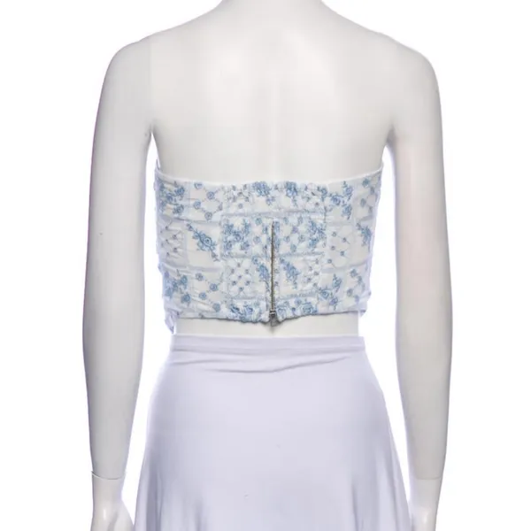 Reformation Dillon Blue and White Top Size XS/0 (Runs Large) - Like New - Image 11
