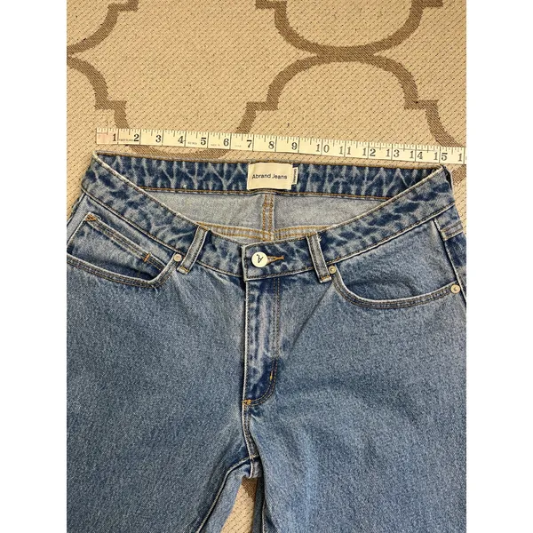 Abrand A ’99 Low Straight Jeans 90s Y2K Low Rise Blue Denim Size 29 Style 72468 - Image 5