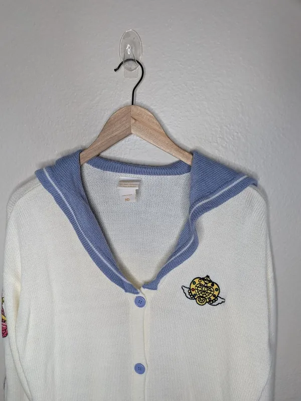 Sailor Moon Hot Topic Exclusive Button-Up Cosplay Cardigan Embroidered Med - Image 2
