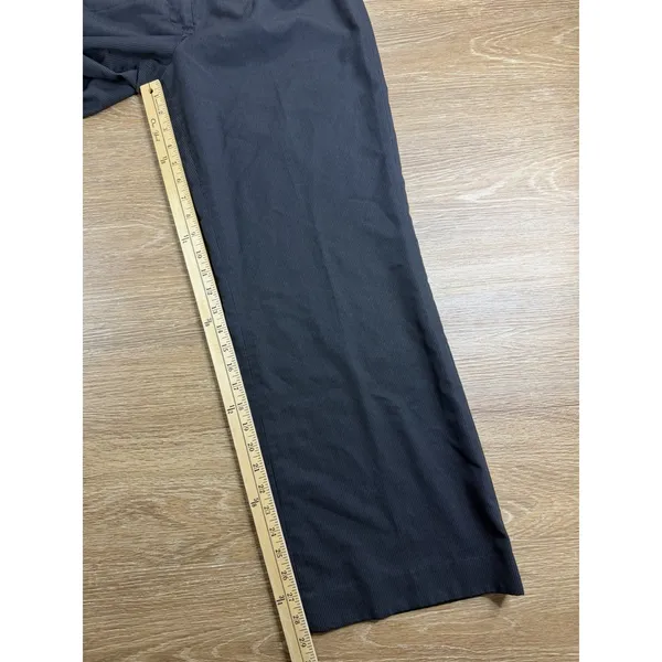 Ann Taylor LOFT Ann Pants Womens 10 Black Pinstripe Wide Leg Career Trouser - Image 10
