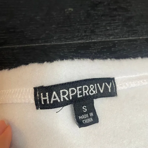 Harper Ivy Beverly Hills 1984 USA Flag Sweatshirt White Size S - Image 3