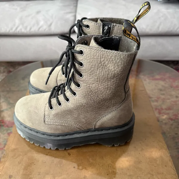Dr. Martens Jadon Milled Nubuck Platform Boots Ladies 6 - Image 3