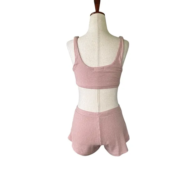 better / together 3 piece waffle knit lounge set - Image 5