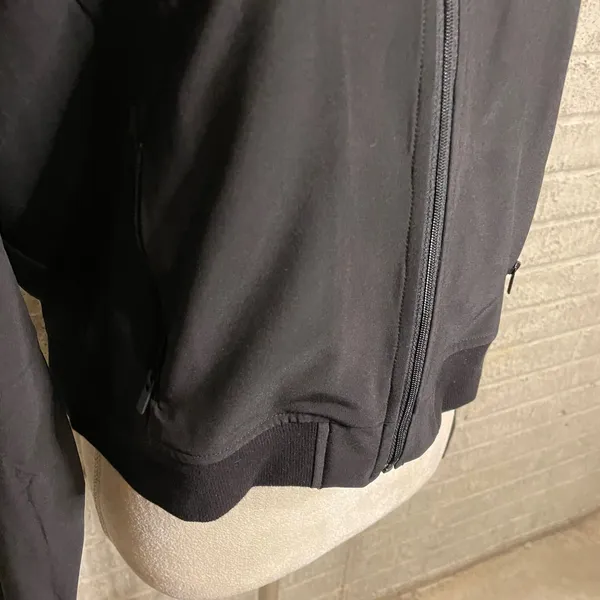 Human Performance Engineering Full‎ Zip Athletic Bomber Jacket large Black - Image 2