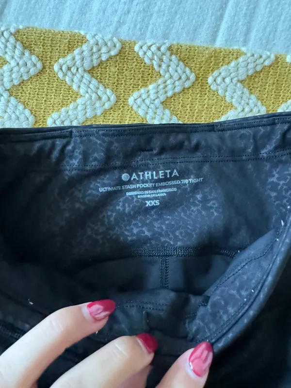 Athleta Black Patterned Leggings - Image 5