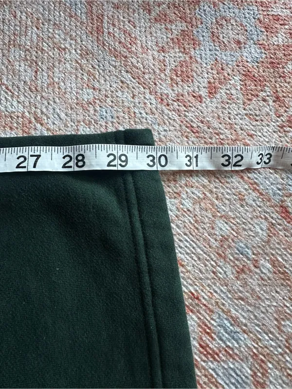 Aritzia Cozy Sweatfleece Mega fit Cargo wide leg Sweatpants dark green size M - Image 8