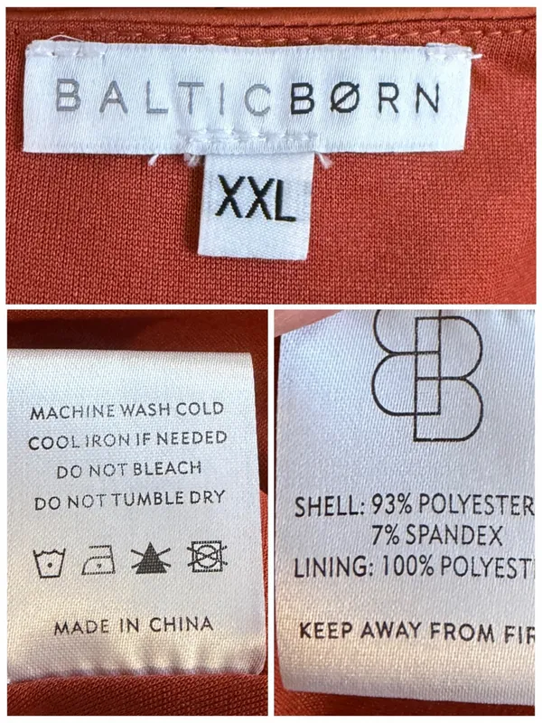 Baltic Born Poppy Satin Midi Dress Size XXL Rust Tie Front Stretch Wedding Guest - Image 12
